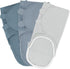 Set Baby Swaddle Blanket with Muslin Fitted Crib Sheet - Ideal for Boys & Girls
