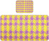 SyXIOP Houndstooth Purple Yellow Cooling Baby Crib Mattress Topper 28" x 52" Ultra