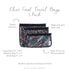 Bumkins Travel Bag Set of 3 Sizes, Clear-Sided Toiletry Pouch, TSA Approved, Quart Size, Baby Diaper Bag Organization,