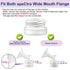 Maymom Bottle Thread Changer - Compatible with Spectra 9 Plus S1 S2 Flange, 4pc/pk for Lansinoh Mam Pigeon Bottle
