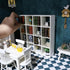 1/12 16 Miniature Furniture Storage Rack Dollhouse Furniture Grid Shelf Bookshelf Display Shelf Wall Rack Stand Mini