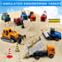 Tunmiok 8-in-1 Set, 3 4 5 Mini Die Cast Alloy Construction Vehicle Pull Back Toy Cars for Year Old Boys Girls, Outdoor