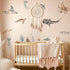QUCHENG Ocean Wall Decals Marine Animal Boys Bedroom Large Stickers Removable Whale Decor Nursery Kids Room Murals DIY