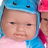 12-inch 12 JC Toys Lots to Cuddle Babies Small Soft Twin Baby Dolls Unicorn Theme| Washable | Pink and Blue | Includes