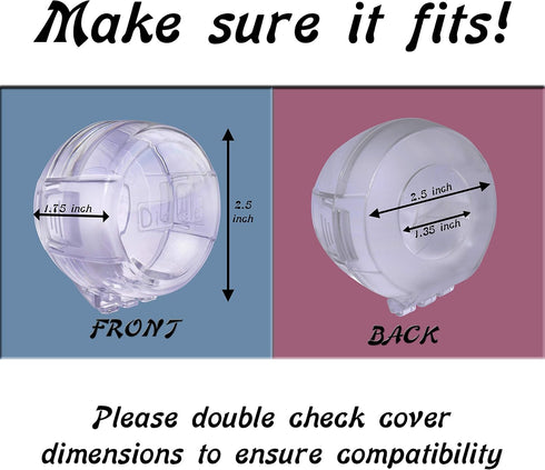 6 Pack Clear Stove Knob Safety Covers - Child Proof Lock for Oven/Stove Top/Gas Range - Baby/Toddler Kitchen Safety