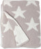 Living Textiles Grey Stars Chenille Soft Baby Blanket, Reversible Premium Cozy Fabric for Infant, Toddler, Newborn,
