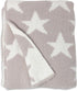 Living Textiles Grey Stars Chenille Soft Baby Blanket, Reversible Premium Cozy Fabric for Infant, Toddler, Newborn,