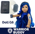 Warrior Buddy Diabetes Accessories for 18" Dolls or Plush Toys (Dexcom G6, Plastic)