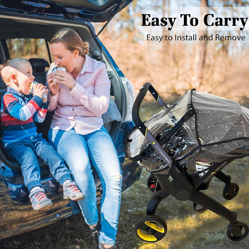 Car Seat Rain Cover, Universal Baby Stroller Accessory for Any Car Seat, Waterproof Protection from Dust and Snow