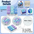 XiawaLangzhuo 9-in-1 (3 Keyboard Fidget Toy, Keyboard Fidget Keychain Keyboard Decompression Button Finger Clicker Toys