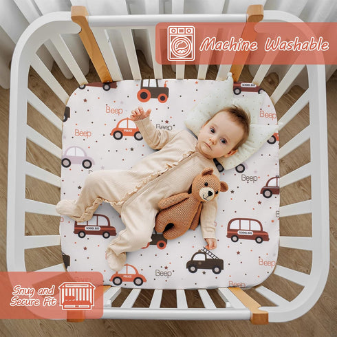 Pack 36 36 Cloele Square Playard/Playpen Fitted Sheets,Square and Play Crib Sheets,Ultra Soft Polyester Car Fitted