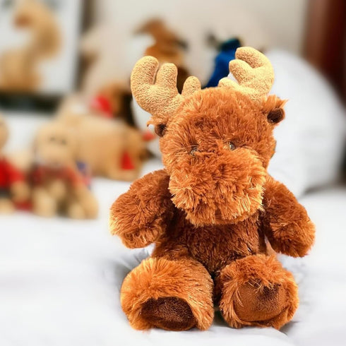 Aurora World 10" Moose Plush Toy, Soft, Cuddly, Perfect for Imaginative Play and Gifting