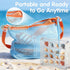 LullaBlock 2 Pack Beach Sand Sifter with Seashell Bags & Shell Display Case, Beach Toys for Kids Beach Seashell