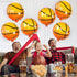 Katchon Orange Foil Basketball Balloons, 18 Inch, Pack of 6 for Basketball Birthday Party Decorations