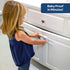 6-Pack Sliding Cabinet Locks - Reusable U-Shaped Child Cabinet Locks for Baby Proofing Cabinets and Drawers