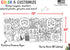 Tiny Expressions Halloween Coloring Tablecloth for Kids, 30" x 72" Giant Coloring Poster for Halloween Activities