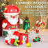 Set, 750 Set Sets 6-12, Christmas Building Blocks Piece Santa Claus Building Block with Christmas Tree and Gift Box
