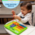 Buckle Toys Green Busy Board for 1 Year Old Toddlers, Montessori Travel Essentials for Kids to Develop Fine Motor Skills