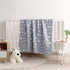 3 45x60 Inches 45"x60", NTBAY Layer Oversized Muslin Cotton Toddler Blanket, Jacquard Reversible Nursery Bed Blanket