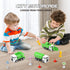 Toy Vehicles Set 3 Pack, Sanitation Truck Model with 8 Signposts, Friction Power for Boys Age 3+