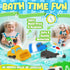 6 12 1-3 1+ Zippytots PCS Vehicle Floating Bath Toys Mold Free Infant Bath Tub Toys for Months - No Hole Bathtub Toys