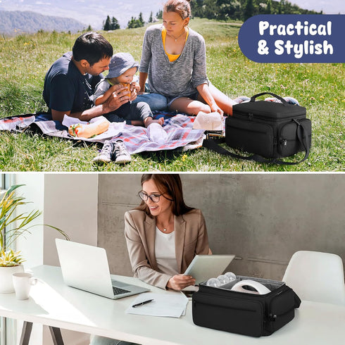 S1 S2, OCKLILY Breast Pump Bag for Spectra Pumping Bag with Waterproof Mat for Pumps Accessories, Portable Pump