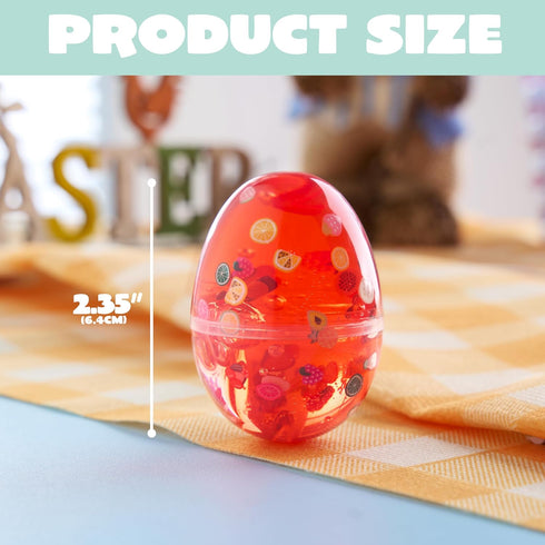 16 JOYIN Pcs Prefilled Easter Eggs with Crystal, Galaxy, Slime and Confetti Stress Relief for Kids Easter Party Favors