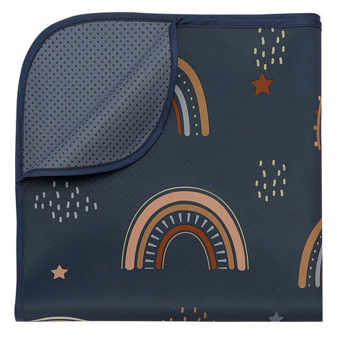 50.4 50.4 Inch Blissful Diary Baby Splat Mat for Under High Chair, x Wipeable Splash Mat, Waterproof and Washable