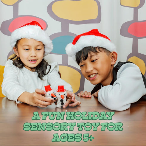 Toysmith Melting Snowman – Reusable Putty Slime Kit with Accessories, Holiday Gift for Kids