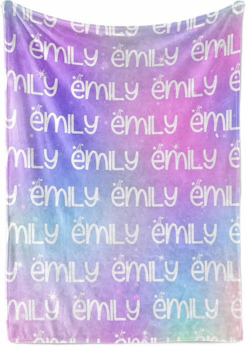 Personalized Name Blanket - Customized Blankets for Boys & Girls, Ships Next