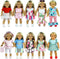 ReeRaa 20 pcs Clothing for Dolls 18 inch Doll Clothes and Accessories