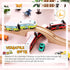 Set Kigley Wooden Train Track Expansion - Classic Bridge Accessory in Natural Wood Finish