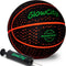 GlowCity Glow in The Dark Basketball for Teen Boys, Glowing Red Basketball, Light Up LED Toy for Night Ball Games