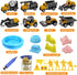 Kit,2.2lbs Sand,8 Vehicles,1 Sandbox,8 Signs,6 Molds,1 3+ Play Construction Sand Magic Alloy Construction Inflatable