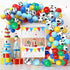 OuMuaMua Toy Inspired Story Party Decorations, 68Pcs Cartoon Balloons with Cow Print for Kids Farm Birthday (12 Inch)