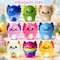 24pcs Axolotl Slow Squishy Toy,Axolotl Stress Relief Fidget Toy,Slow Rising Squishy Stress Fidget Toys,Axolotl