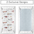 2-Piece Set Sweet Jojo Designs Baby Crib Sheets (Vintage Airplane) for Boys, Infant Nursery, Toddler Room - Fitted
