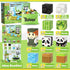 3-5 4-8 5-7, 3+ Magnetic Blocks-Build Mine Magnet World Panda Edition, Magnetic Tiles Building Blocks for Boys & Girls