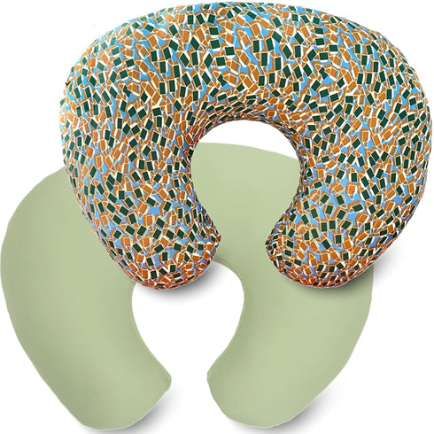 2 Pack Ultra Soft Original Boppy Compatible Pillow Covers Boy, Stretchy Nursing