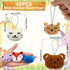 40 PCS Mini Animal Plush Toys Set, Cute Small Stuffed Toy Keychains for Party Favors and Goody Bags