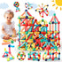 Paaxido 64PCS Magnetic Building Blocks - Montessori Sensory Toys with Stronger Magnets,