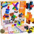 STEM Cubes, 100+ Math Manipulatives for Kids Ages 4-8, 4-in-1 Educational Games for Learning Through Play