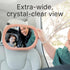 Renzo 360 Baby Car Mirror - Rear Facing Car Seat Mirror for Infants - Extra Large, Shatter-Resistant, Adjustable