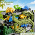 10 1 3-5 4-8 9 5-7 in Dinosaur Truck Toys for Kids Aged with Foldable Race Track, Carrier Truck with Dinosaur Toy Car
