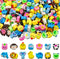 300 Pieces Animal Mini Erasers for Kids, Assortment Novelty Pencil Erasers Bulk for Classroom Rewards Prizes