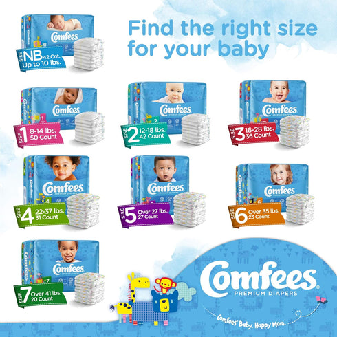 Baby Diapers for Newborns, 42 Count, Size N