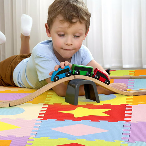 Kid's Puzzle Exercise Play Mat with EVA Foam Tiles