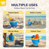 3 3 TOY Life Collapsible Beach Bucket Toys for Kids Beach Essentials with Portable Seashell Bags & Silicone Collapsible