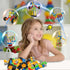 Afomida 215 Playset 4-7, 8+ PCS Creative Building Blocks Toy - Featuring Storage, Includes Dinosaur, Robot, Car