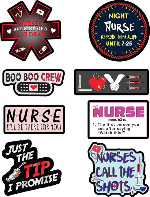 Nurse Stickers Pack of 33 - Support Nurses with Cool Medical Stickers to Show Your Nursing Pride